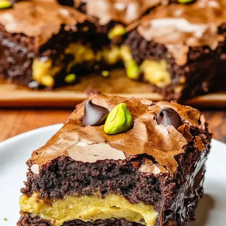 Decadent Pistachio Brookies Recipe