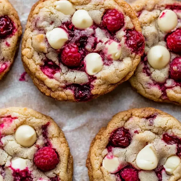 Decadent Raspberry White Chocolate Cookies: Easy Recipe