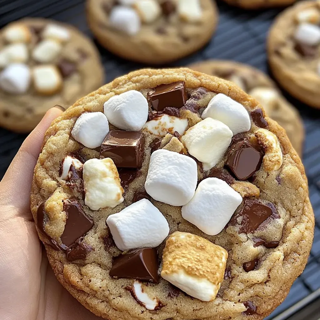 Decadent S'mores Cookies with Creamy Marshmallow Filling