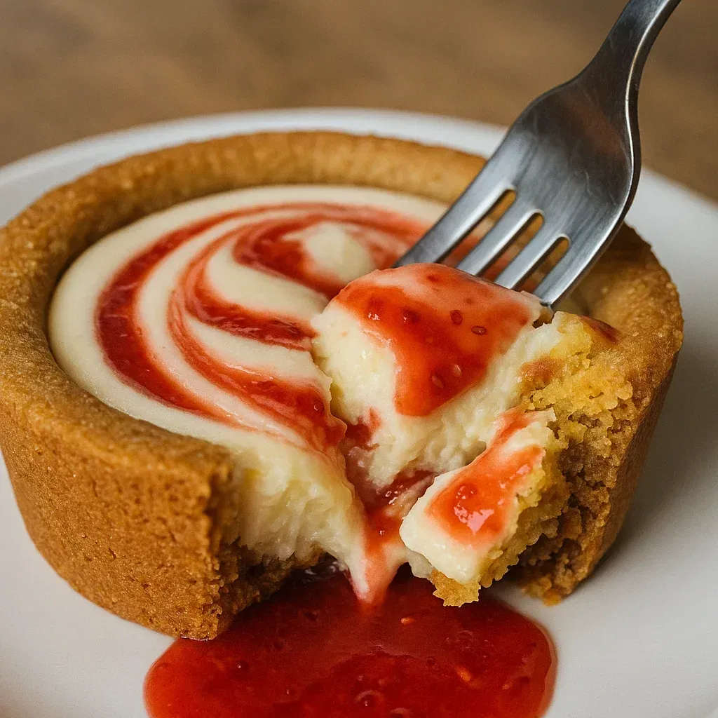 Decadent Strawberry Cheesecake Cookie Cups Recipe