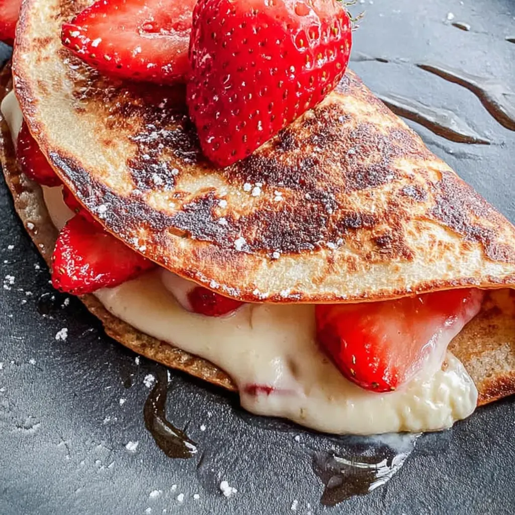 Decadent Strawberry Cheesecake Quesadilla Recipe