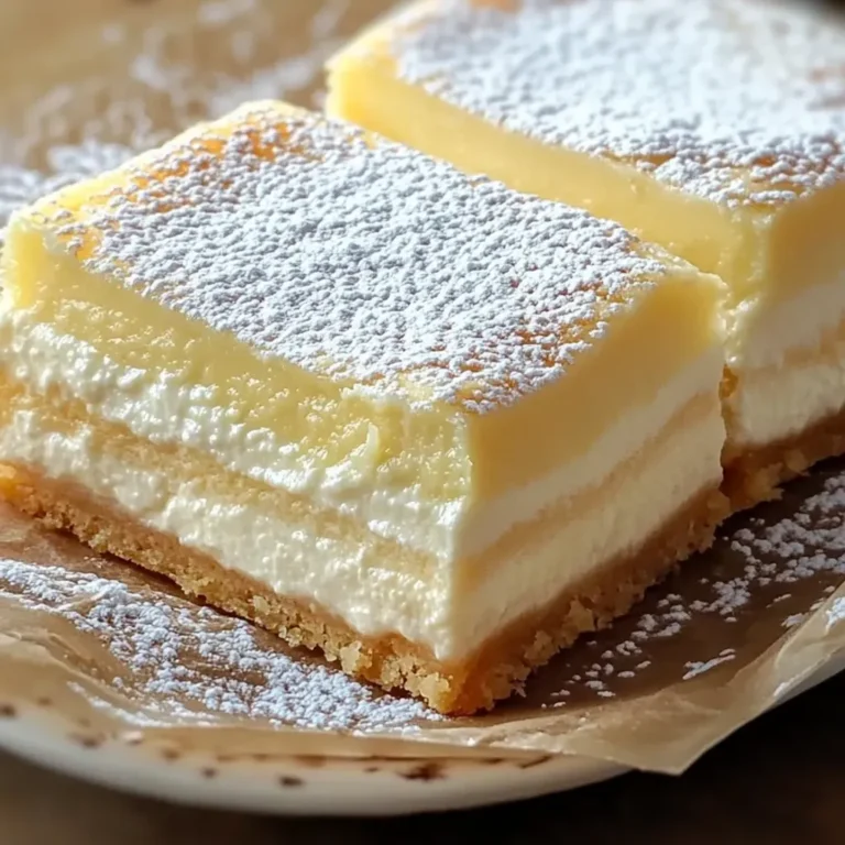 Decadent Vanilla Custard Cream Bars