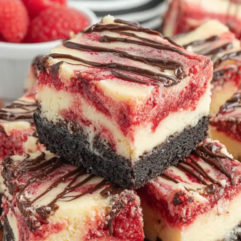 Decadent White Chocolate Raspberry Cheesecake Bars