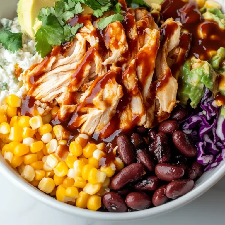 Delicious BBQ Chicken Cottage Cheese Bowl
