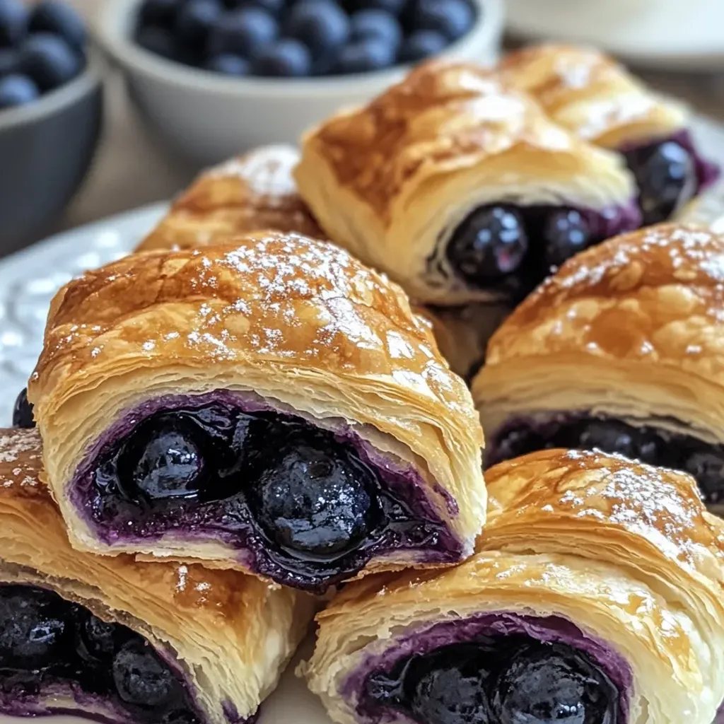 Delicious Blueberry Cream Cheese Puff Pastry Recipe