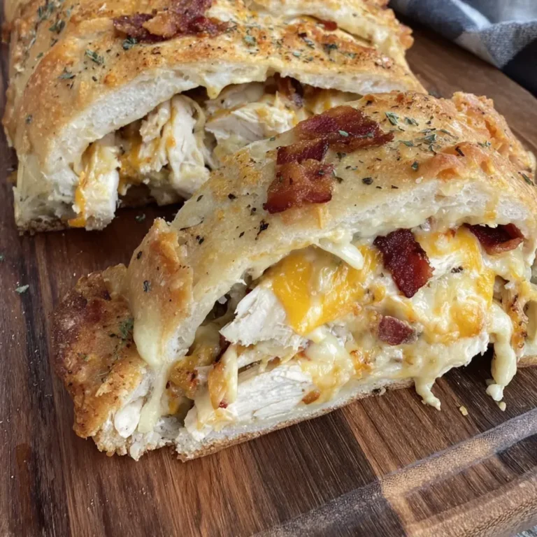 Delicious Chicken Bacon Ranch Stromboli Recipe