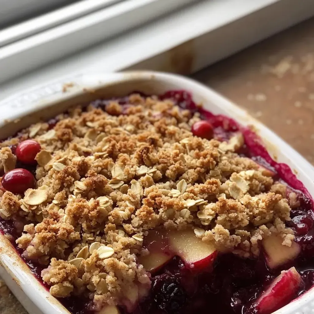 Delicious Cranberry Apple Crumble Recipe