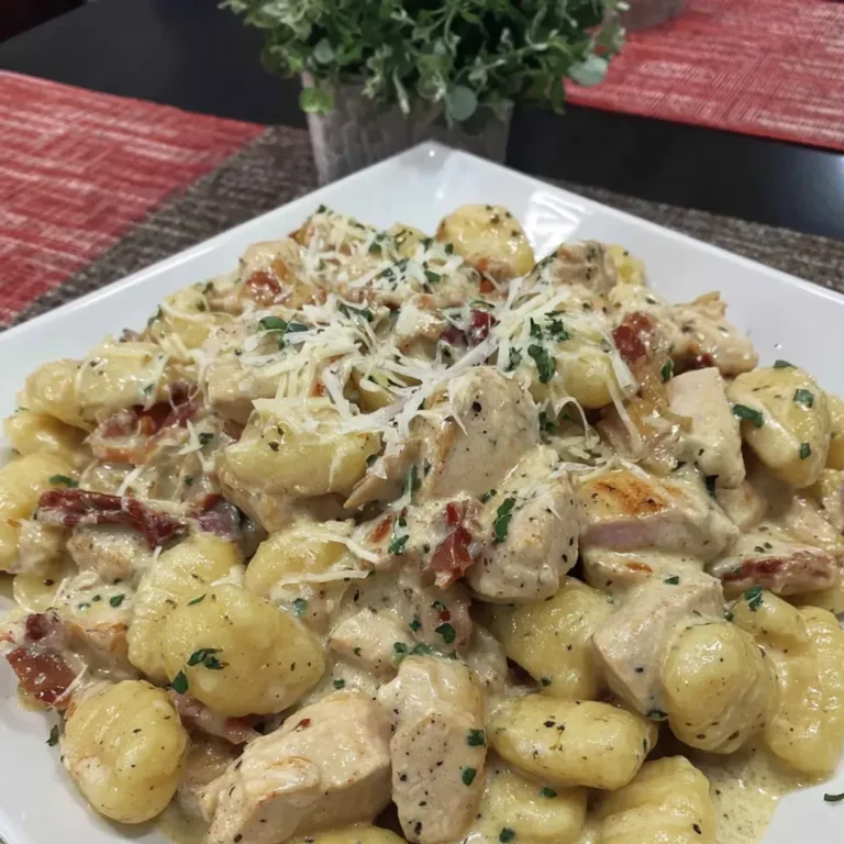 Delicious Creamy Chicken Gnocchi - Easy Recipe