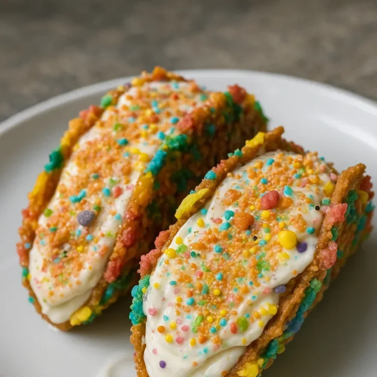 Delicious Fruity Pebbles Cheesecake Taco Recipe