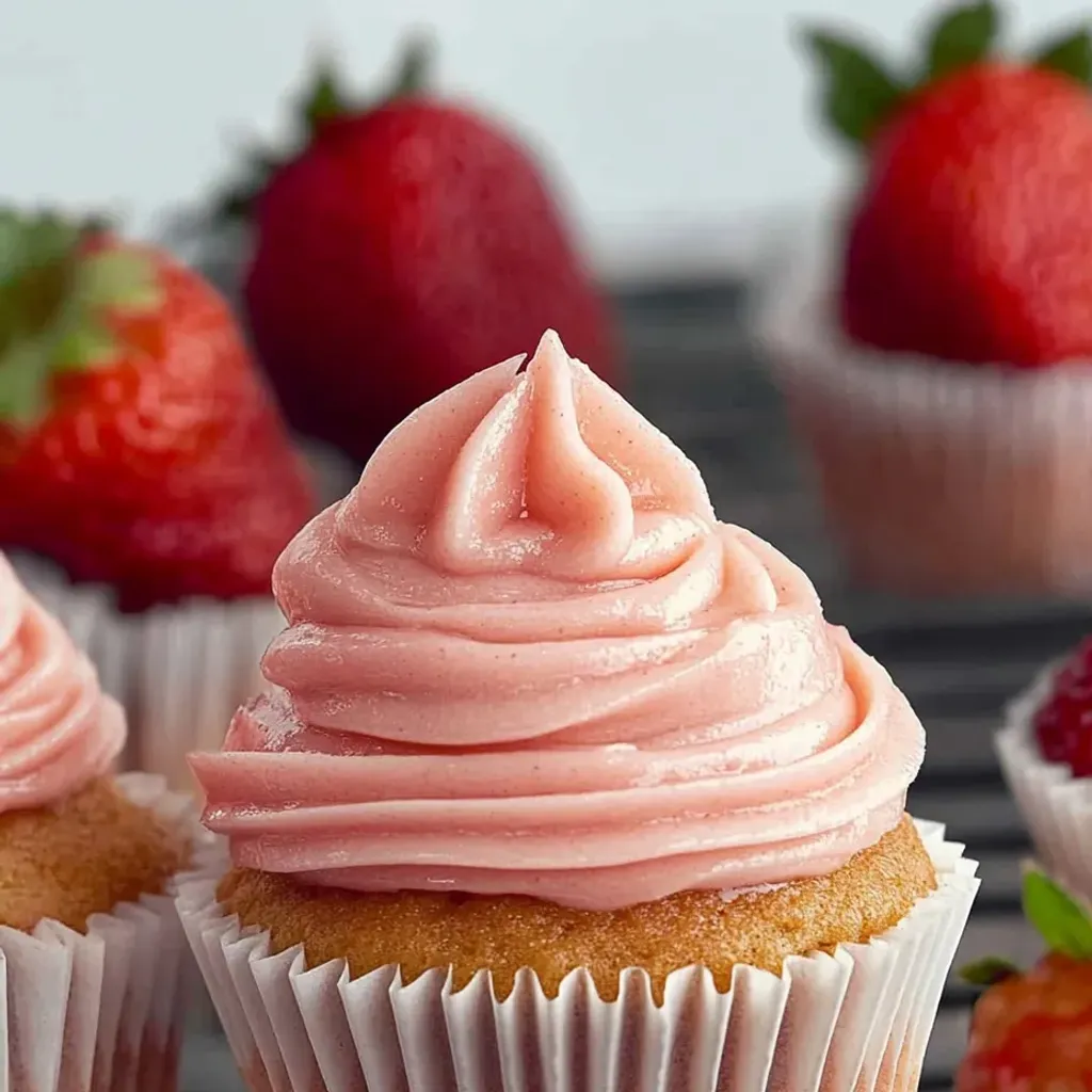Delicious Homemade Strawberry Cupcakes