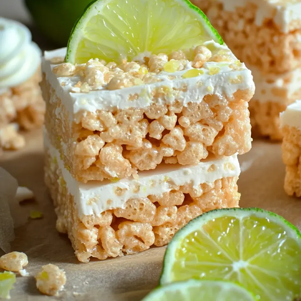 Delicious Key Lime Pie Rice Treats