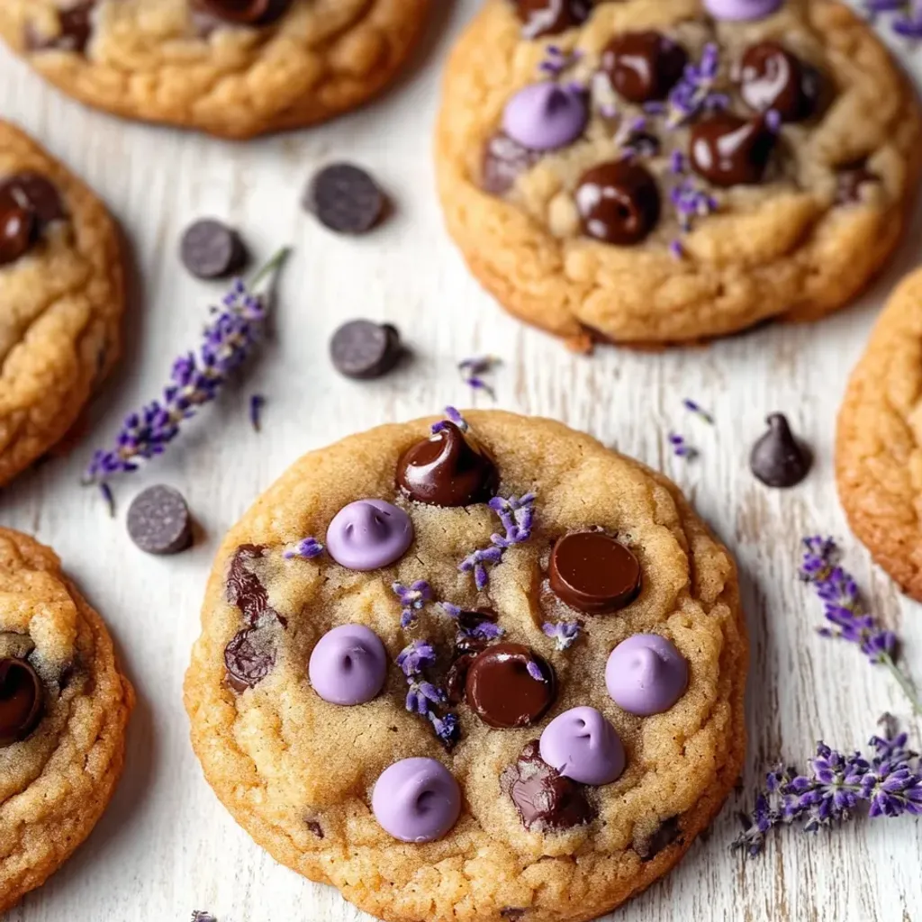 Delicious Lavender Infused Chocolate Chip Cookies