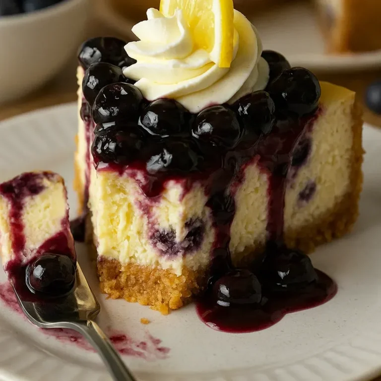 Delicious Lemon Blueberry Cheesecake Recipe