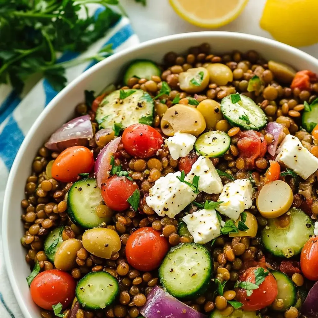 Delicious Mediterranean Lentil Salad Recipe