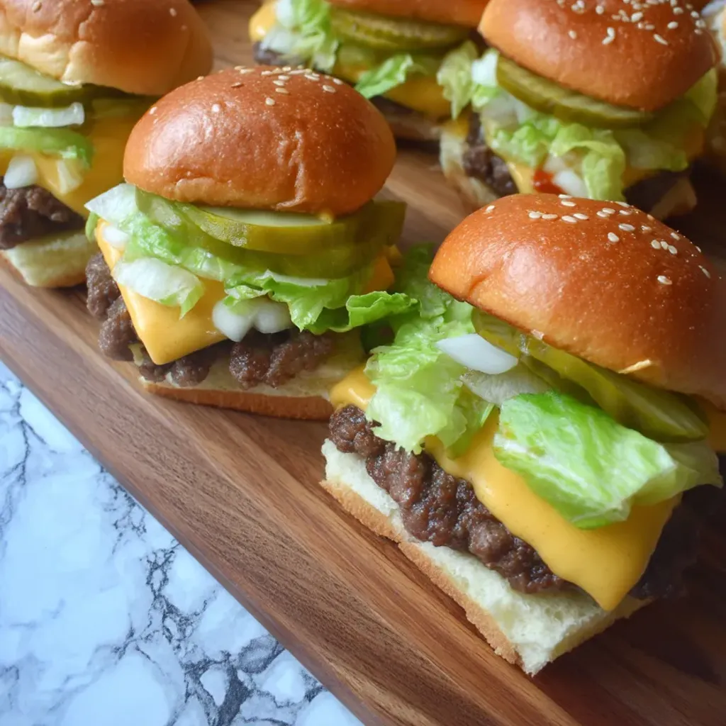 Delicious Mini Big Mac Sliders Recipe