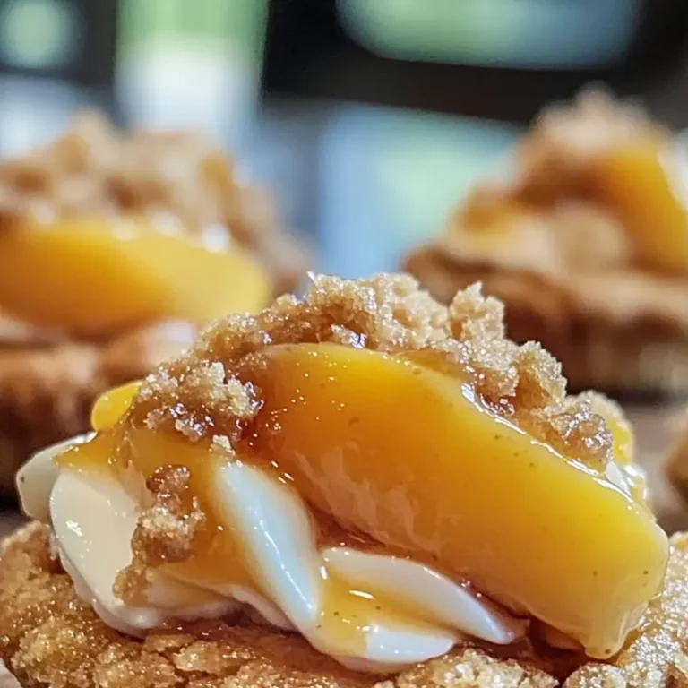Delicious Peach Cobbler Cookie Cups Recipe