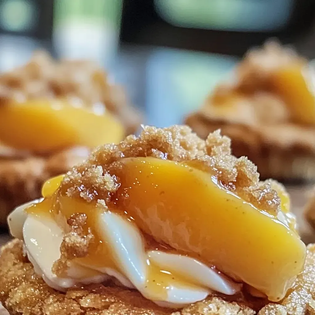 Delicious Peach Cobbler Cookie Cups Recipe