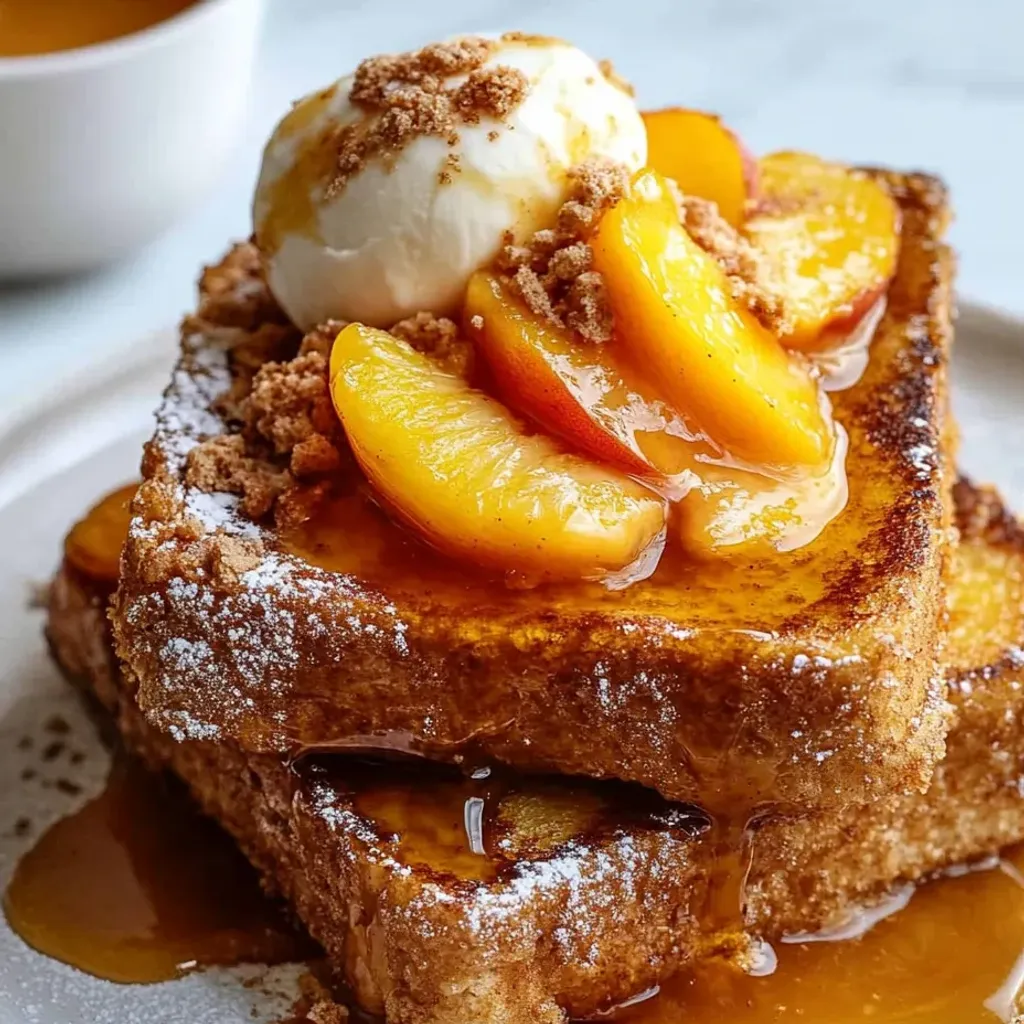 Delicious Peach Cobbler French Toast Recipe