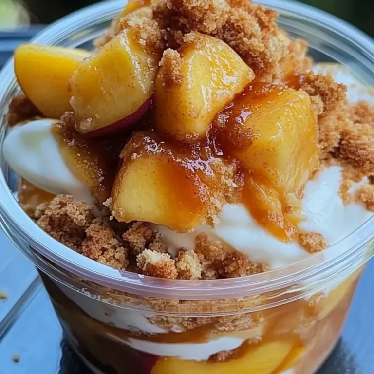 Delicious Peach Cobbler Parfait: a Classic Dessert Recipe