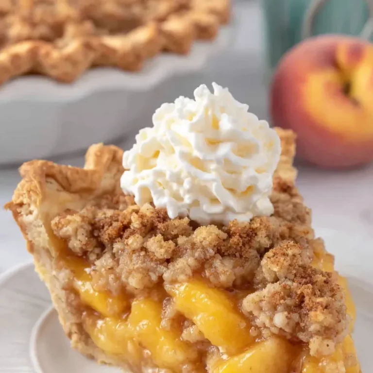 Delicious Peach Crumble Pie Recipe