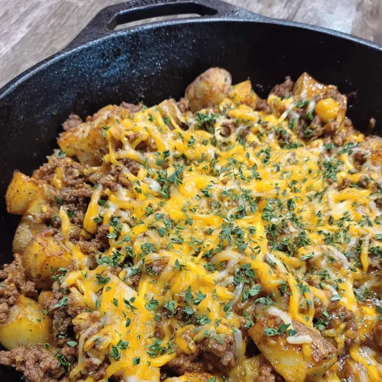 Delicious Sloppy Joe Potato Skillet Recipe