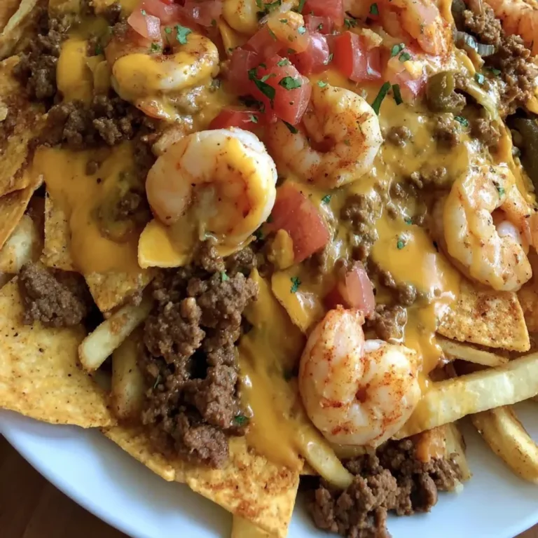 Delicious Southern Shrimp Beef Nacho Fries