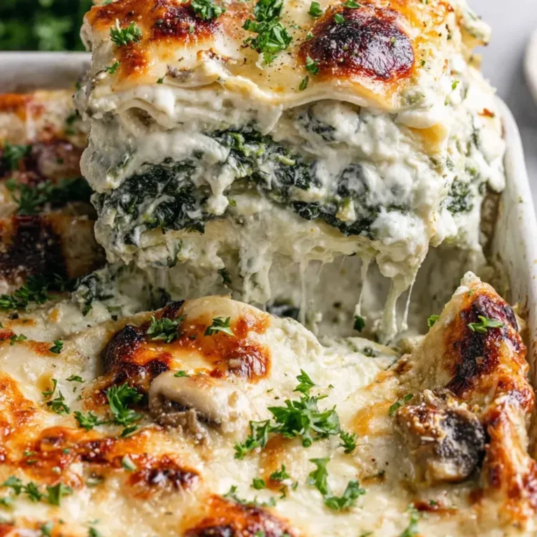Delicious Spinach Mushroom Lasagna: A Savory Vegetarian Delight