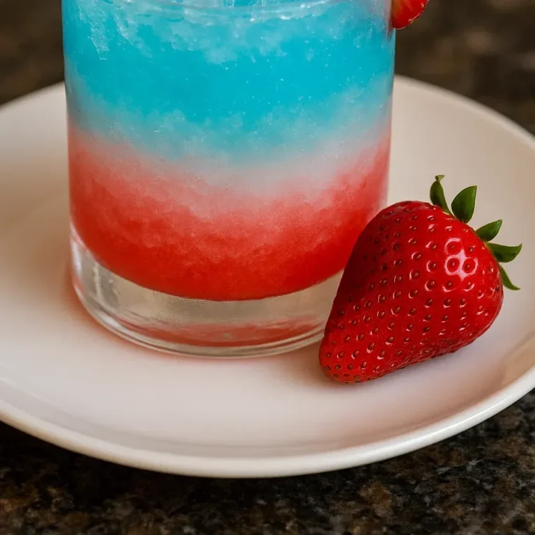 Delicious Strawberry Blue Hawaiian Cocktail Recipe