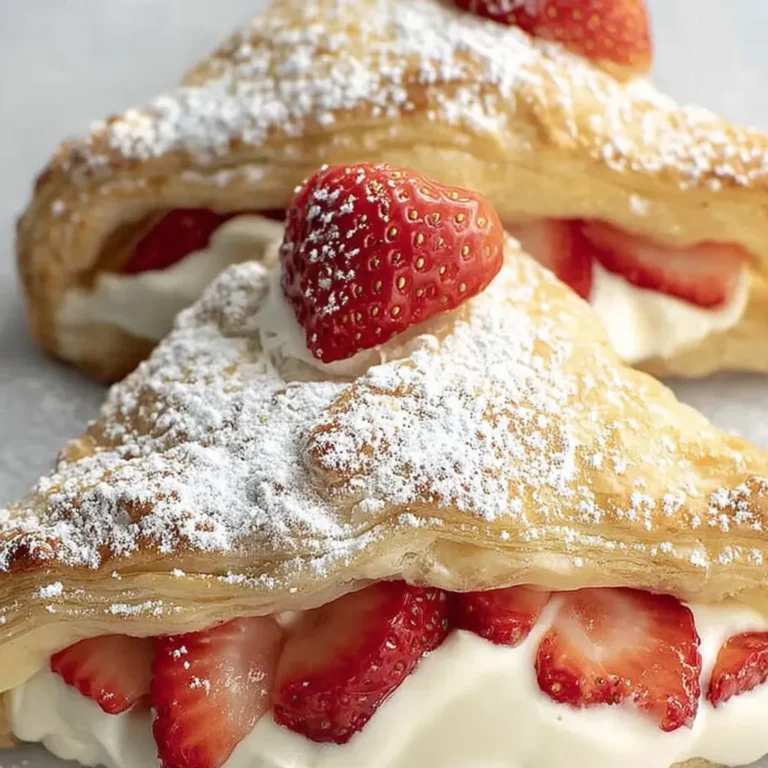 Delicious Strawberry Cheesecake Turnovers Recipe