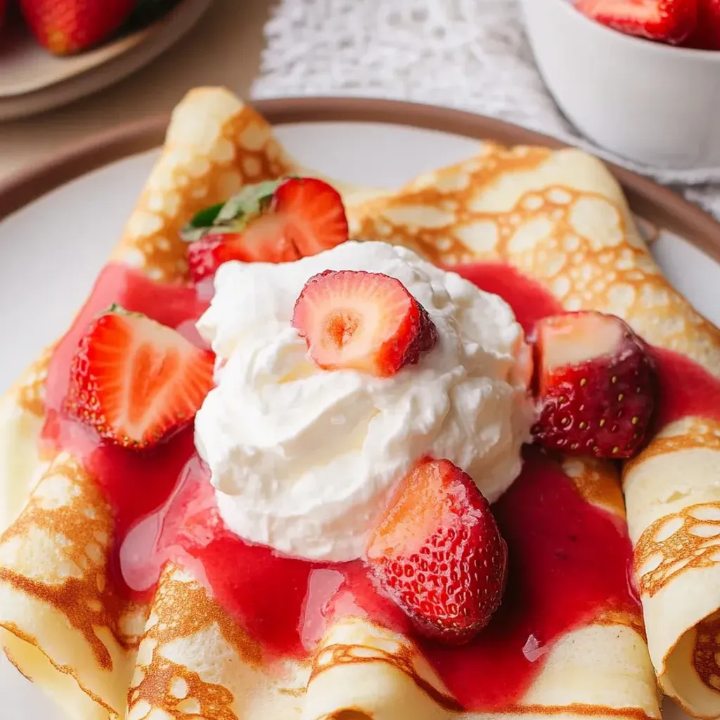 Delicious Strawberry Crepes Recipe