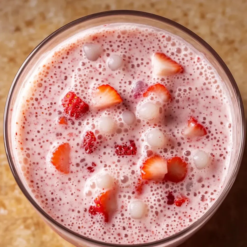 Delicious Strawberry Sago Pudding