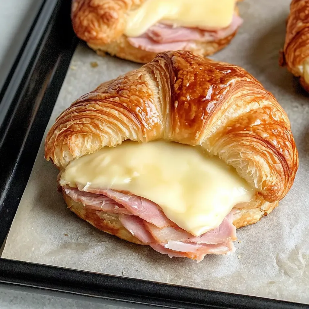 Delicious Turkey Ham Croissant Melt Recipe