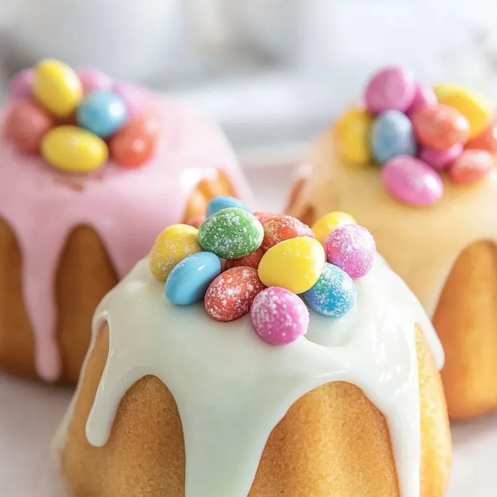 Easter Bundt Cakes with Hidden Surprise for Extra Delight