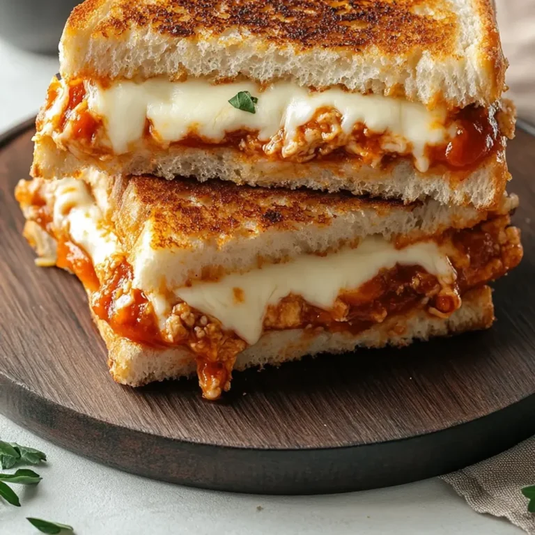 Easy Chicken Parmesan Grilled Cheese - Quick and Delicious!
