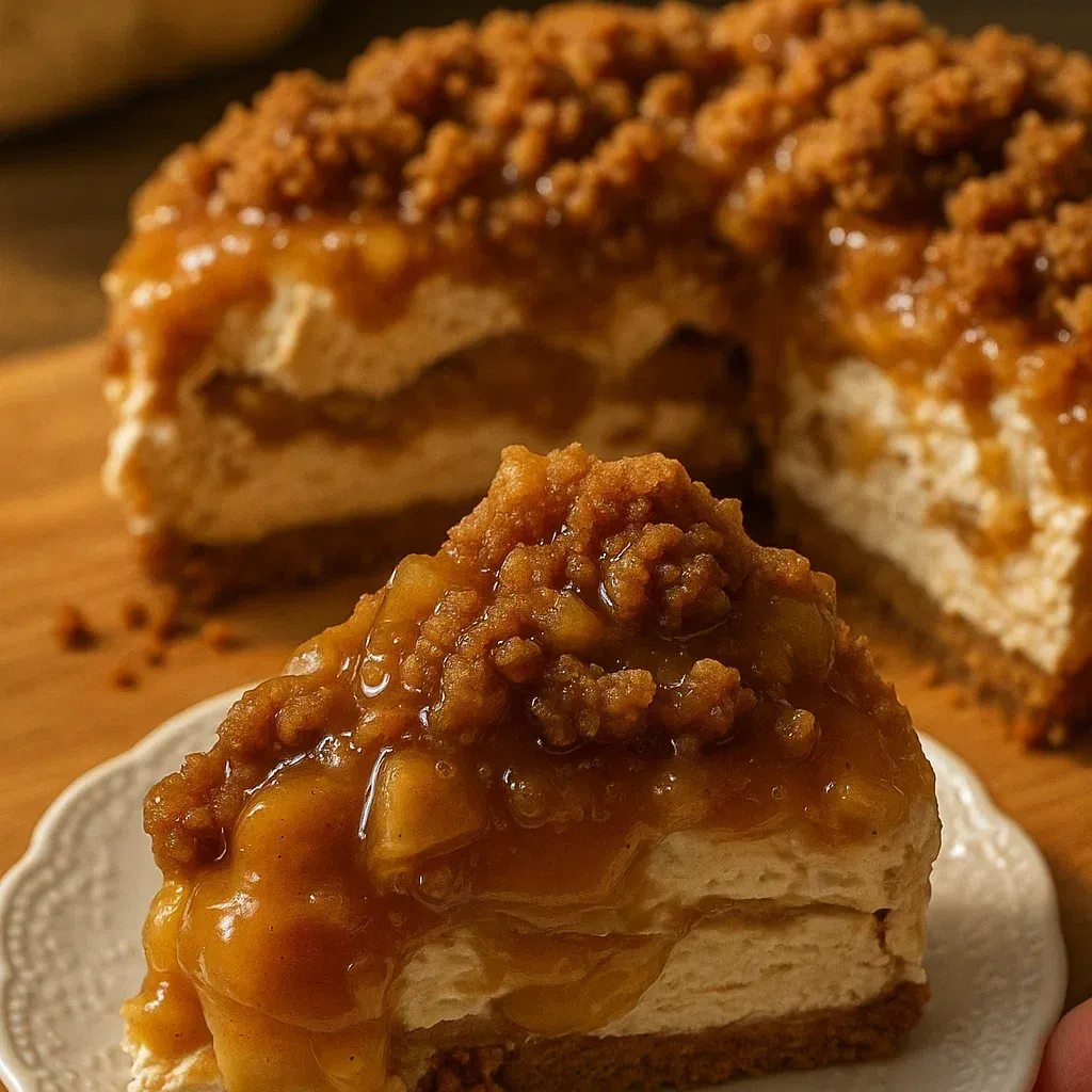 Easy No-Bake Apple Pie Cheesecake Recipe