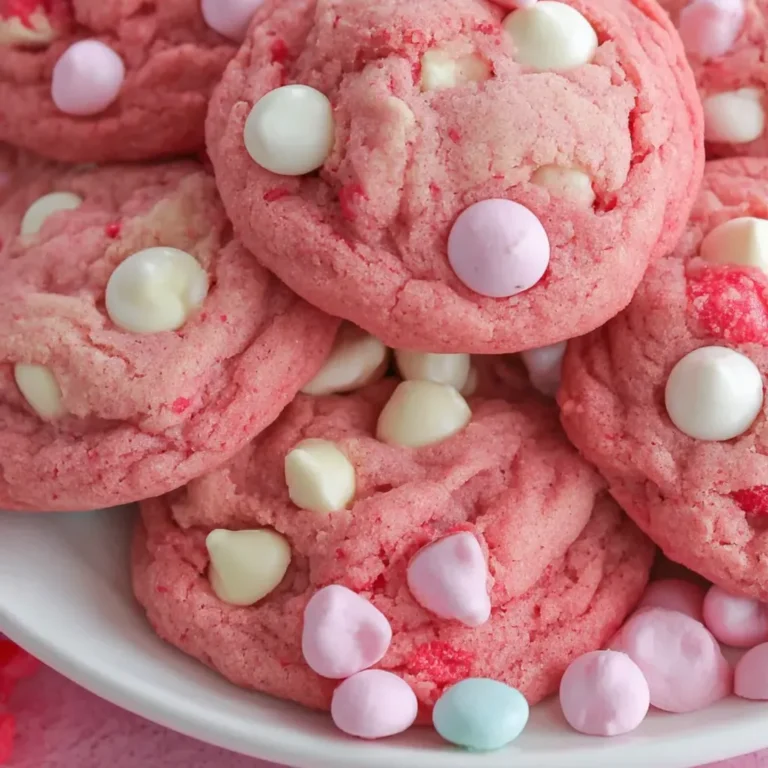 Easy Strawberry Cake Mix Cookies Recipe