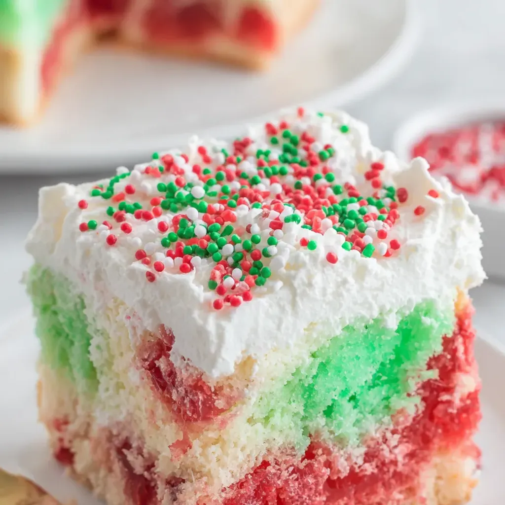 Festive Christmas Poke Cake Recipe