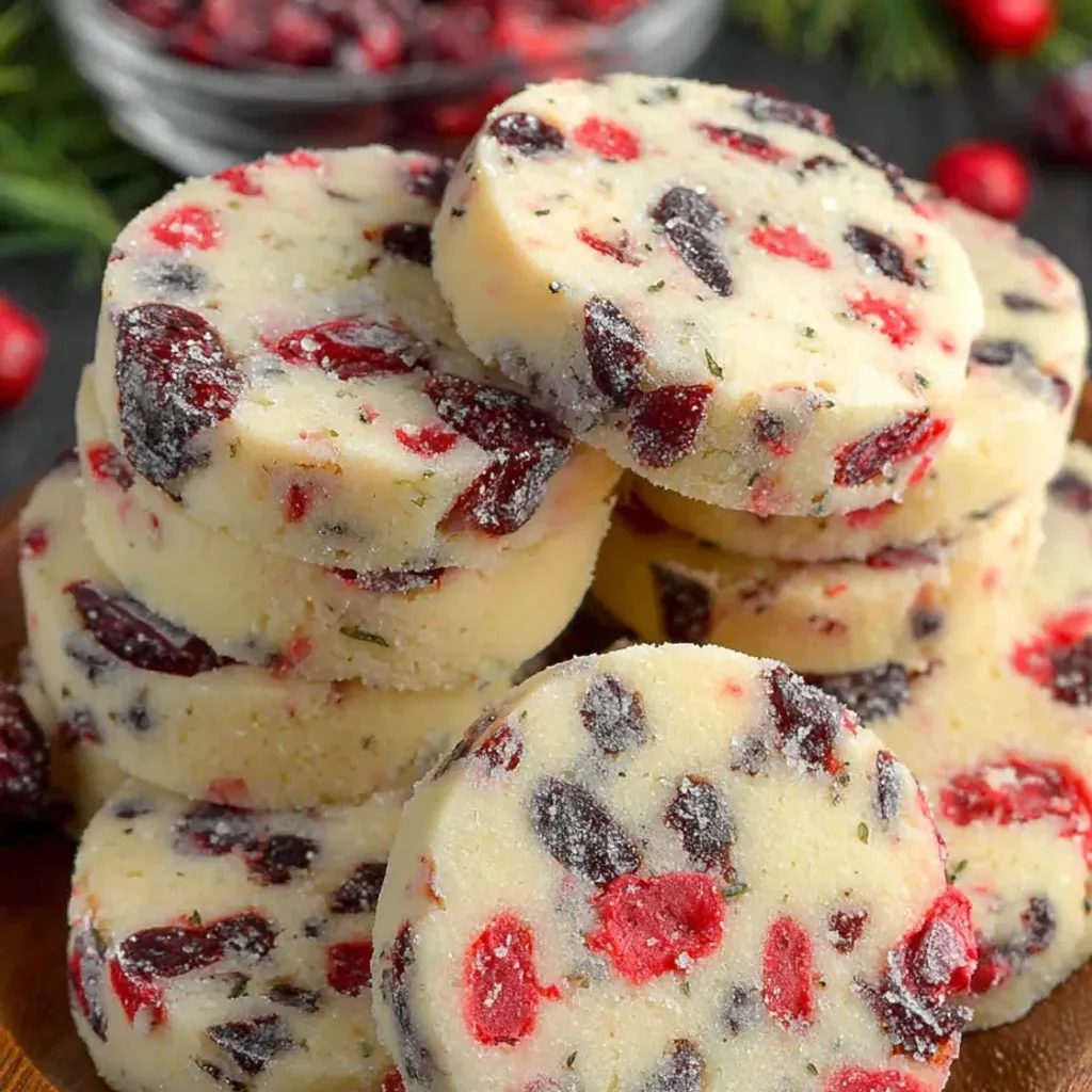Festive Maraschino Cherry Shortbread Cookies Recipe