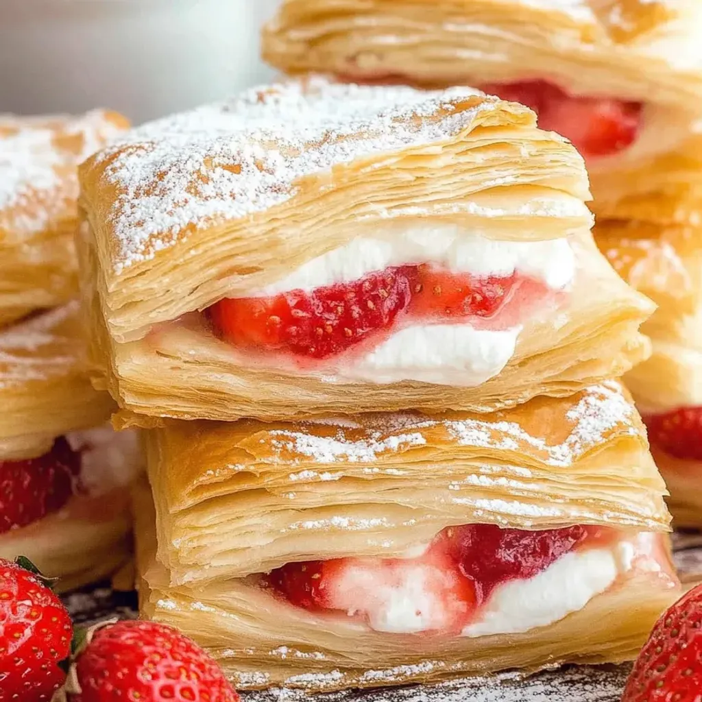 Flaky Strawberry Puffs: Easy Recipe for Delicious Treats