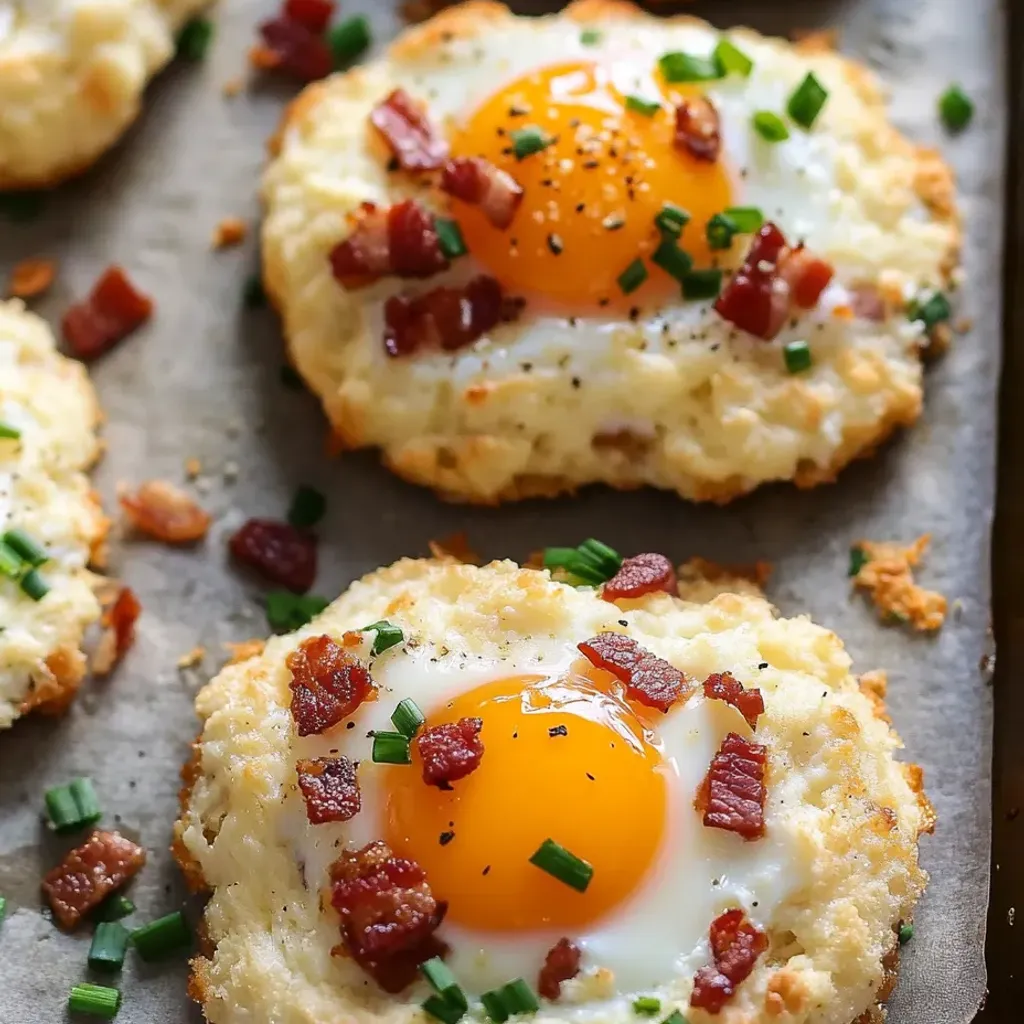 Fluffy Bacon Parmesan Chive Egg Clouds