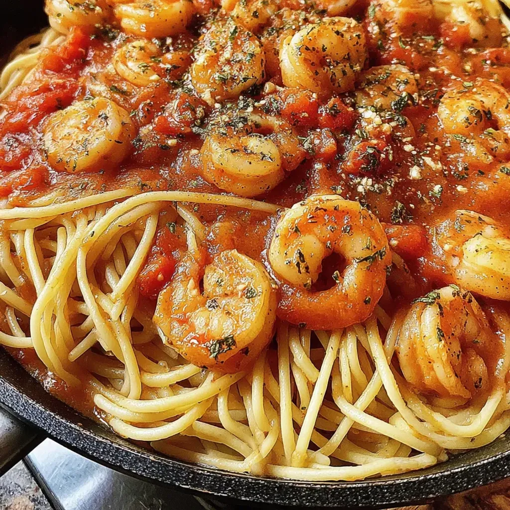 Garlic Tomato Shrimp Spaghetti: Quick & Delicious Recipe