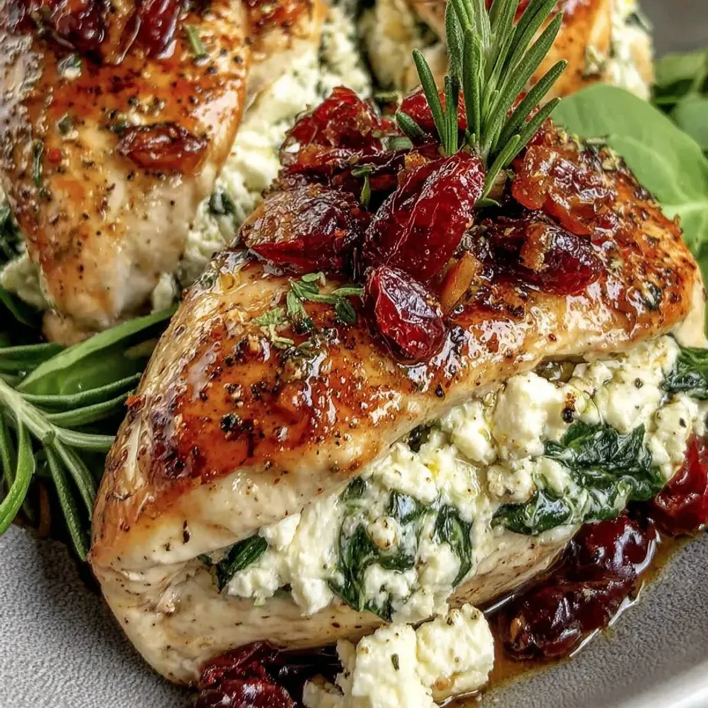 Goat Cheese Cranberry Spinach Stuffed Chicken Breast Recipe