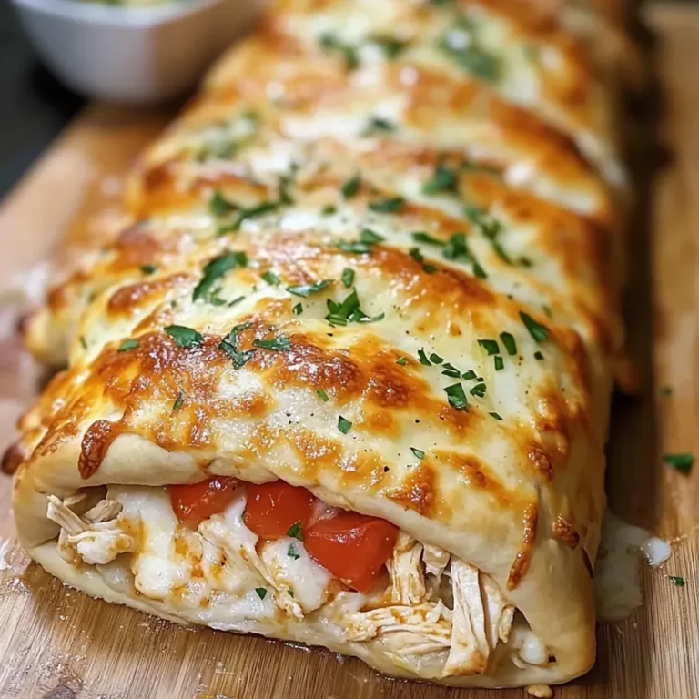 Homemade Chicken Ranch Stromboli Recipe