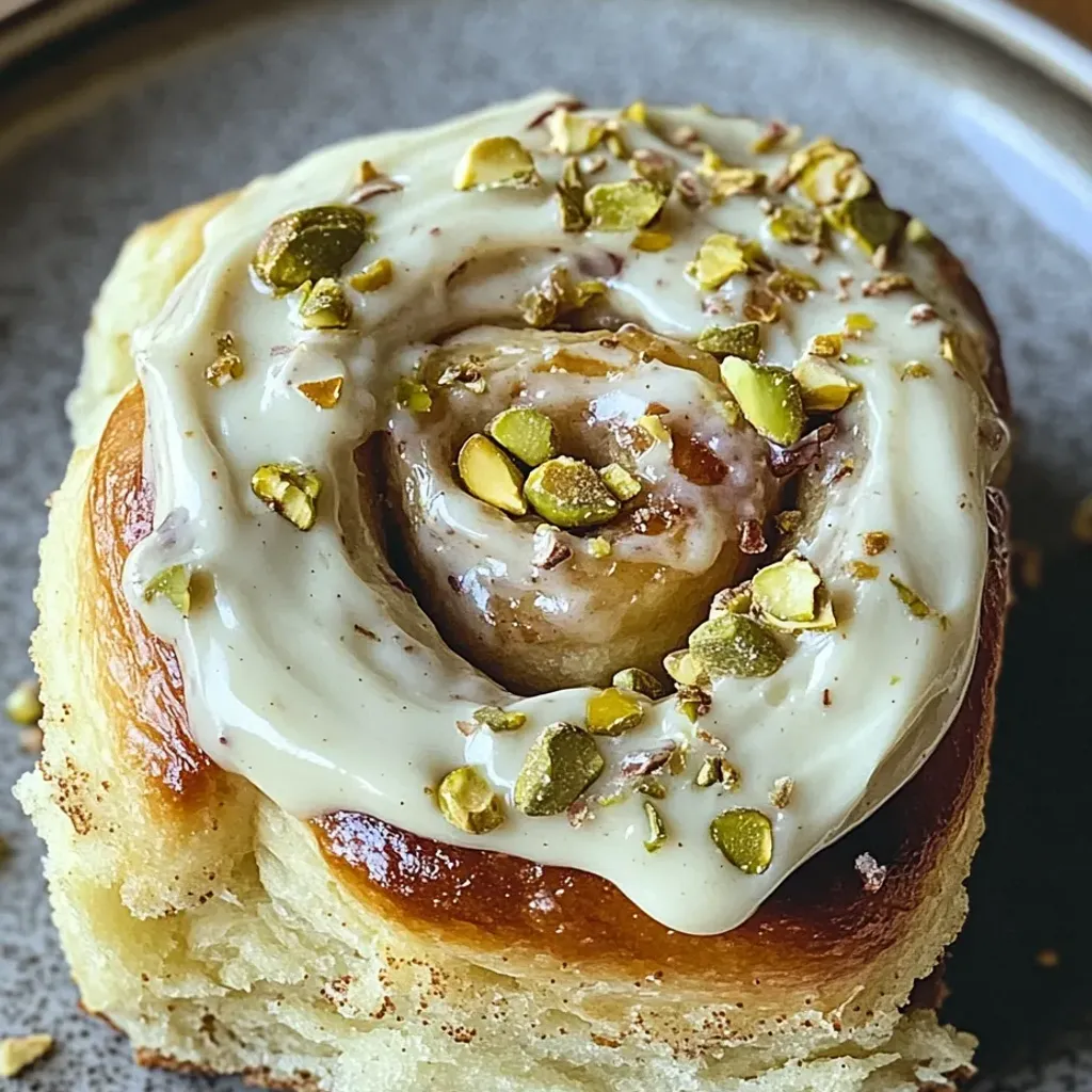 Homemade Pistachio Cinnamon Rolls Recipe