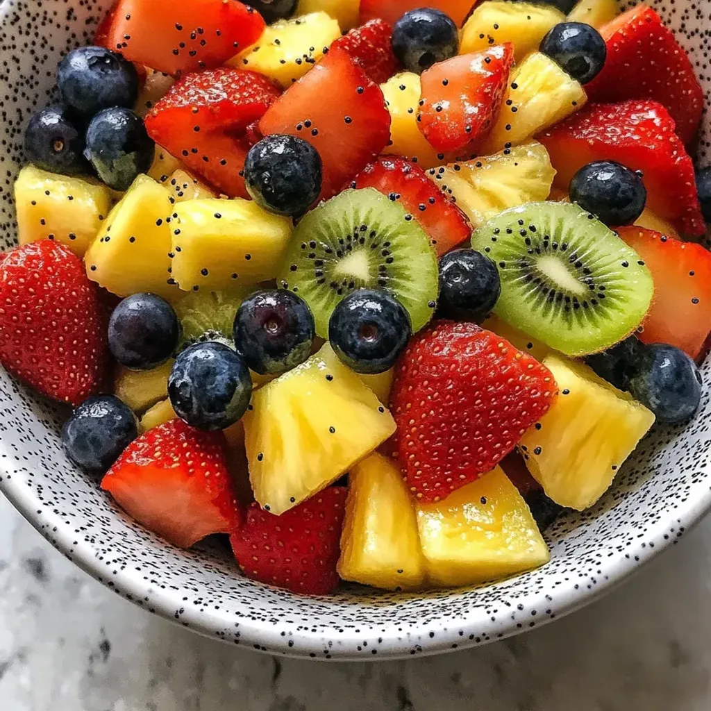 Honey-Lime Poppy Seed Fruit Salad
