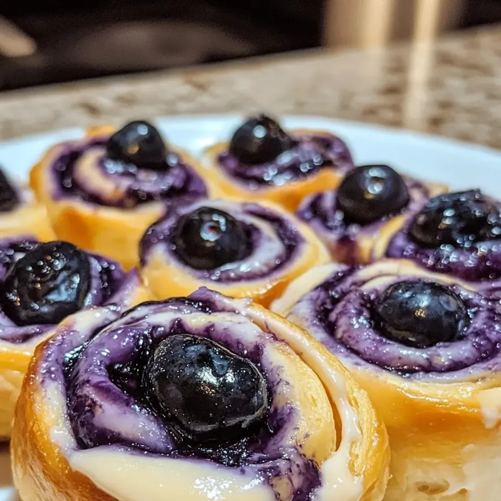 Irresistible Blueberry Cheesecake Rolls