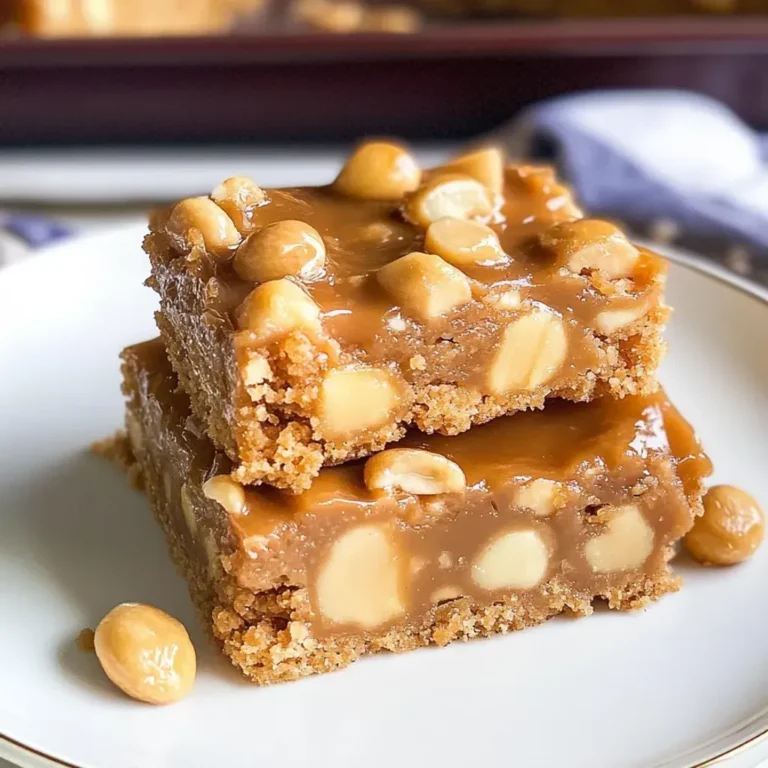 Irresistible Butterscotch Nut Bars: Gooey and Delicious