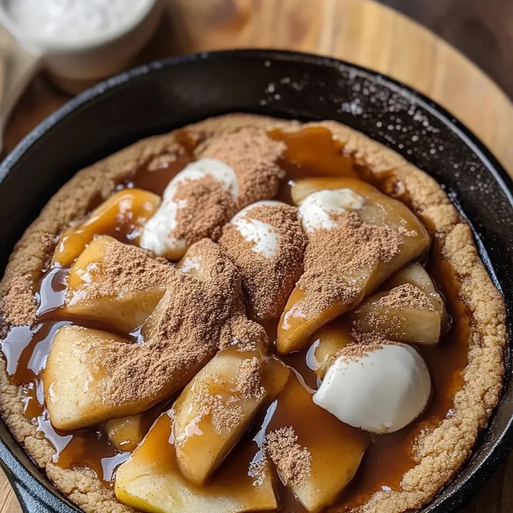 Irresistible Caramel Apple Cookie Skillet Recipe