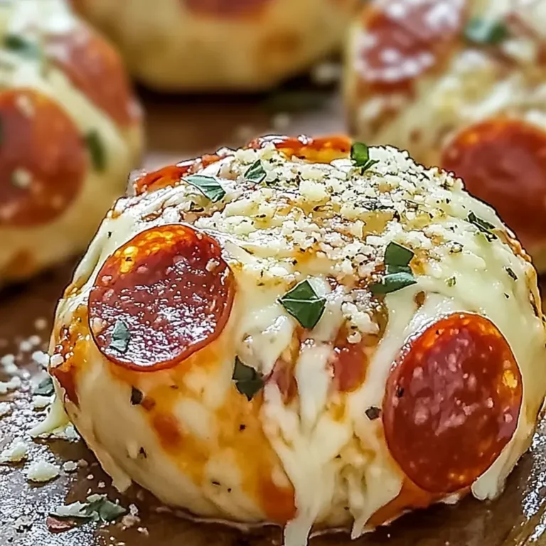 Irresistible Cheesy Pepperoni Pizza Bombs