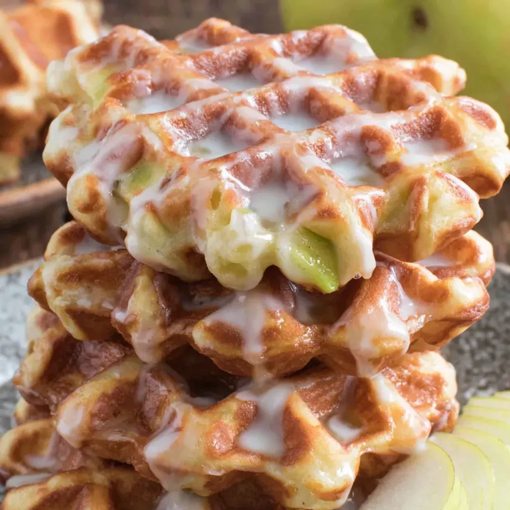 Irresistible Mini Apple Fritter Waffle Donuts